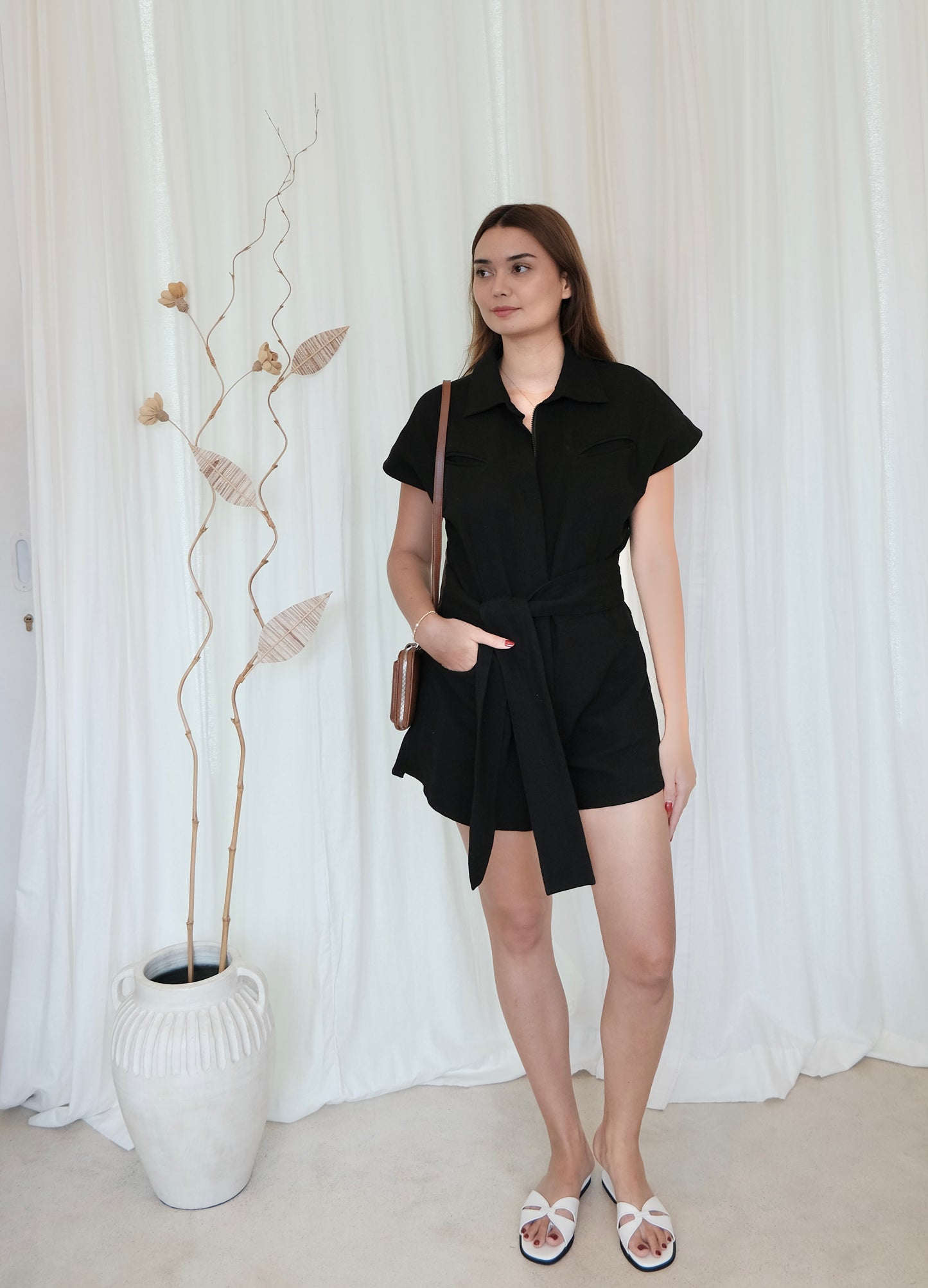 Soleil Playsuit in Black
