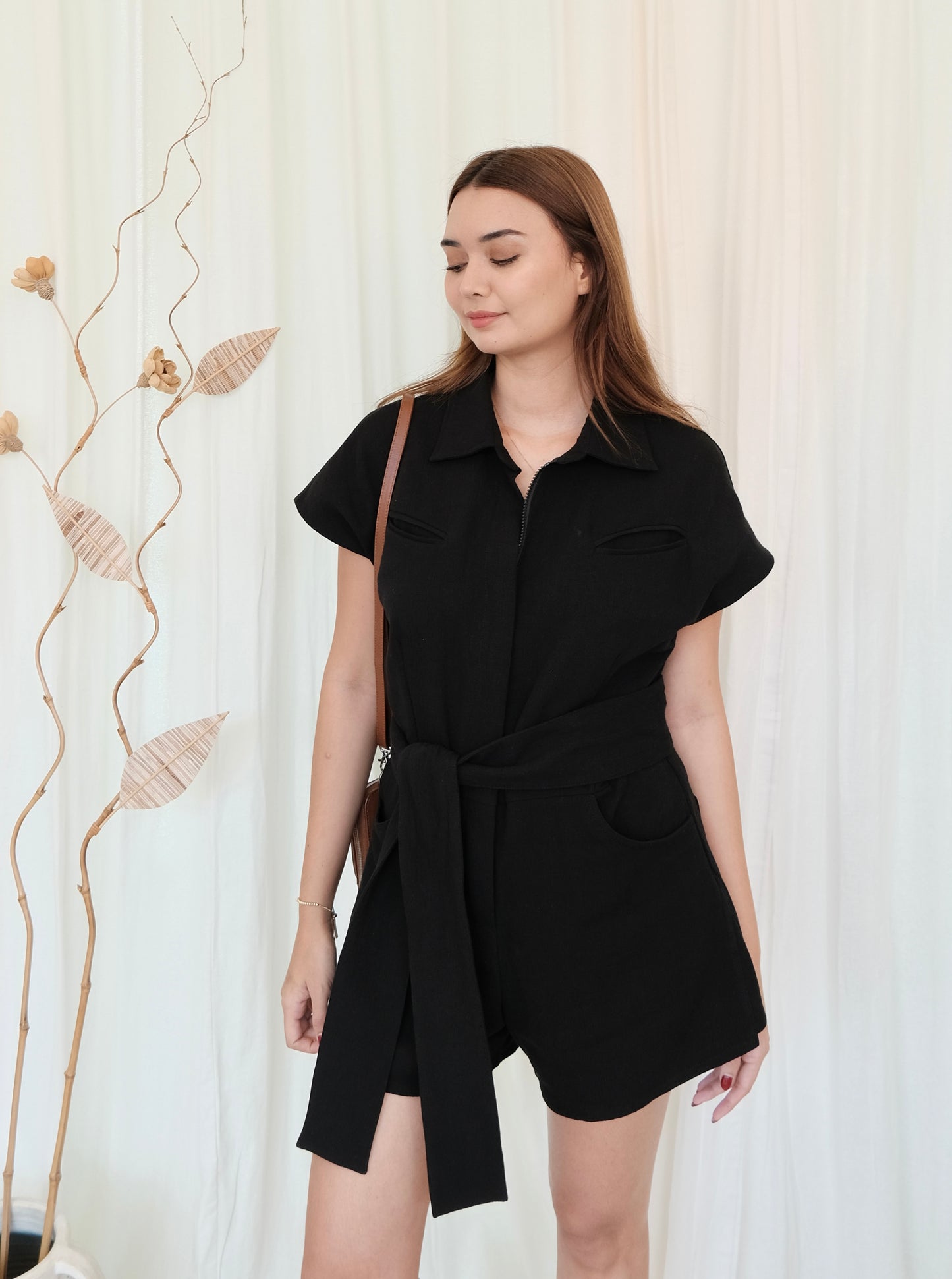 Soleil Playsuit in Black