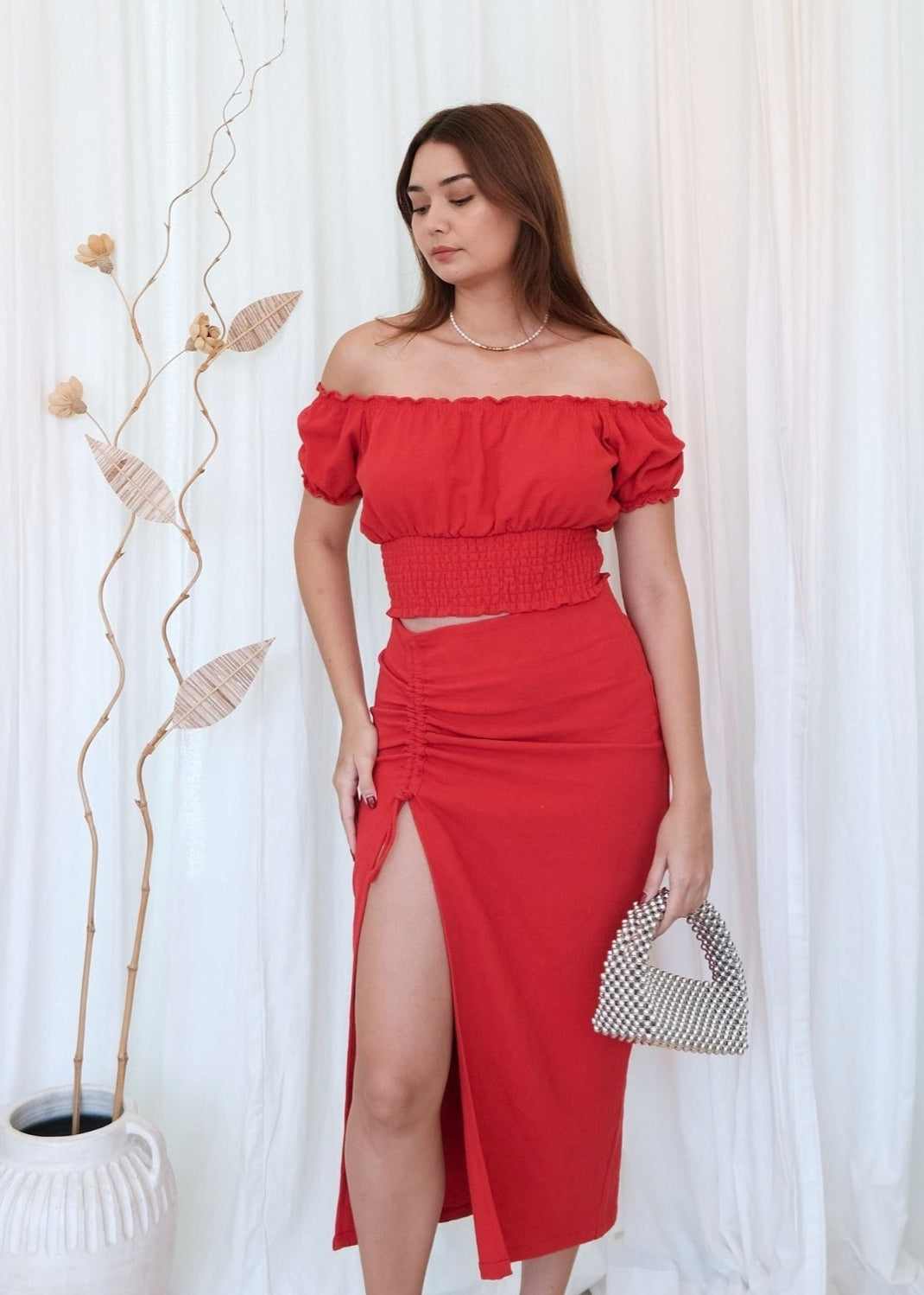 Bianca Top in Red