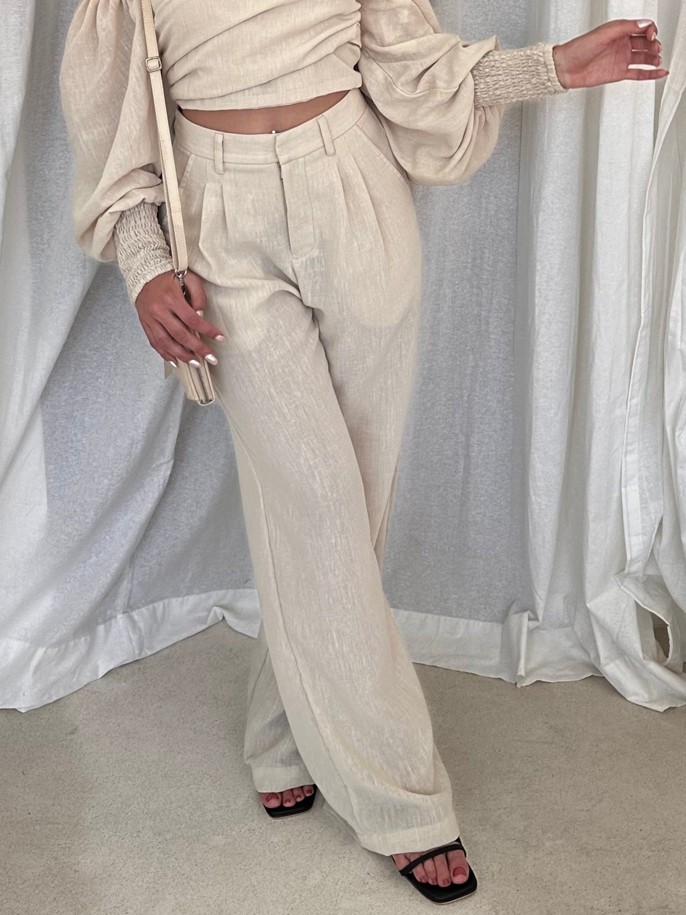 Patrice Pants in Beige
