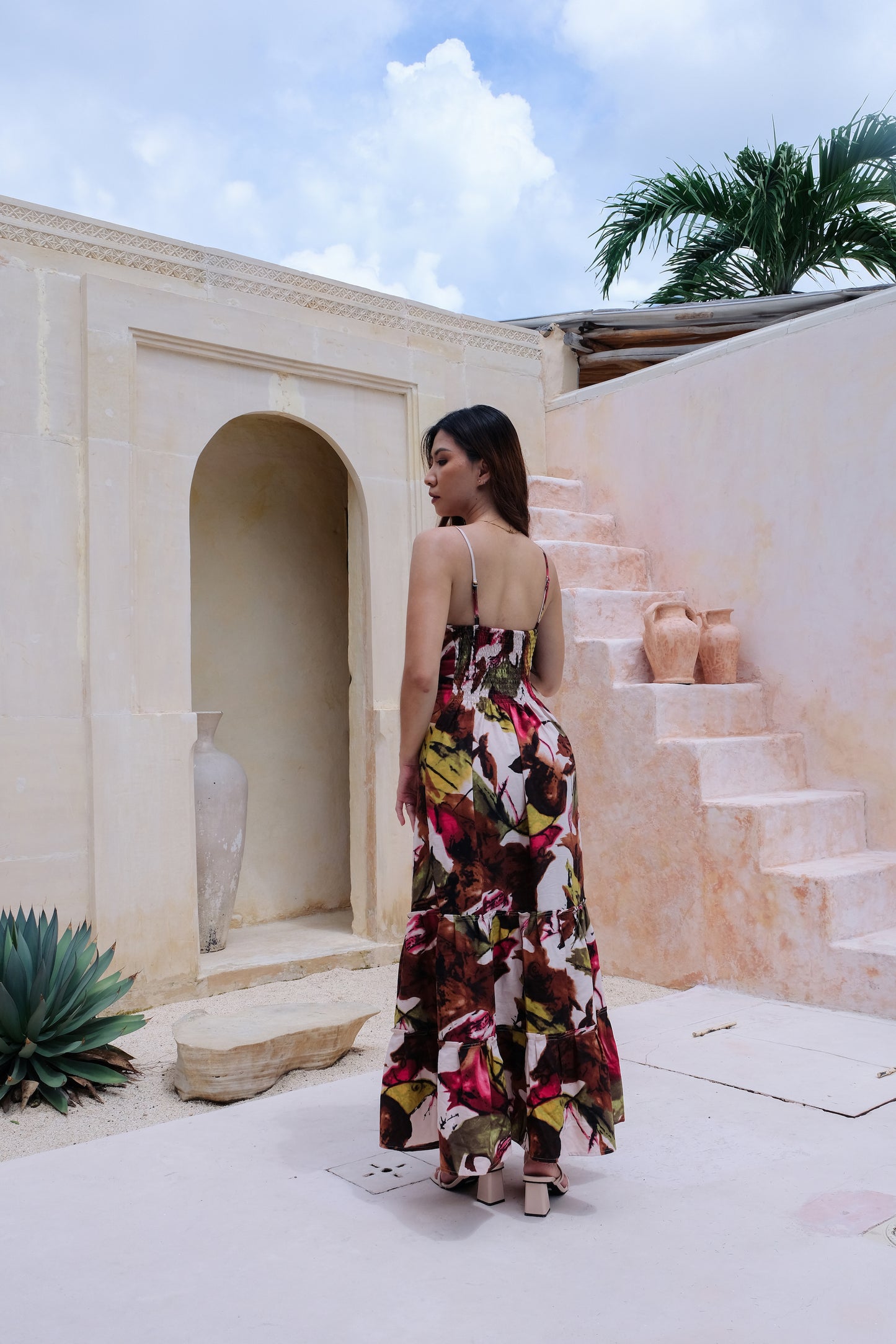 Flores Dress in Green