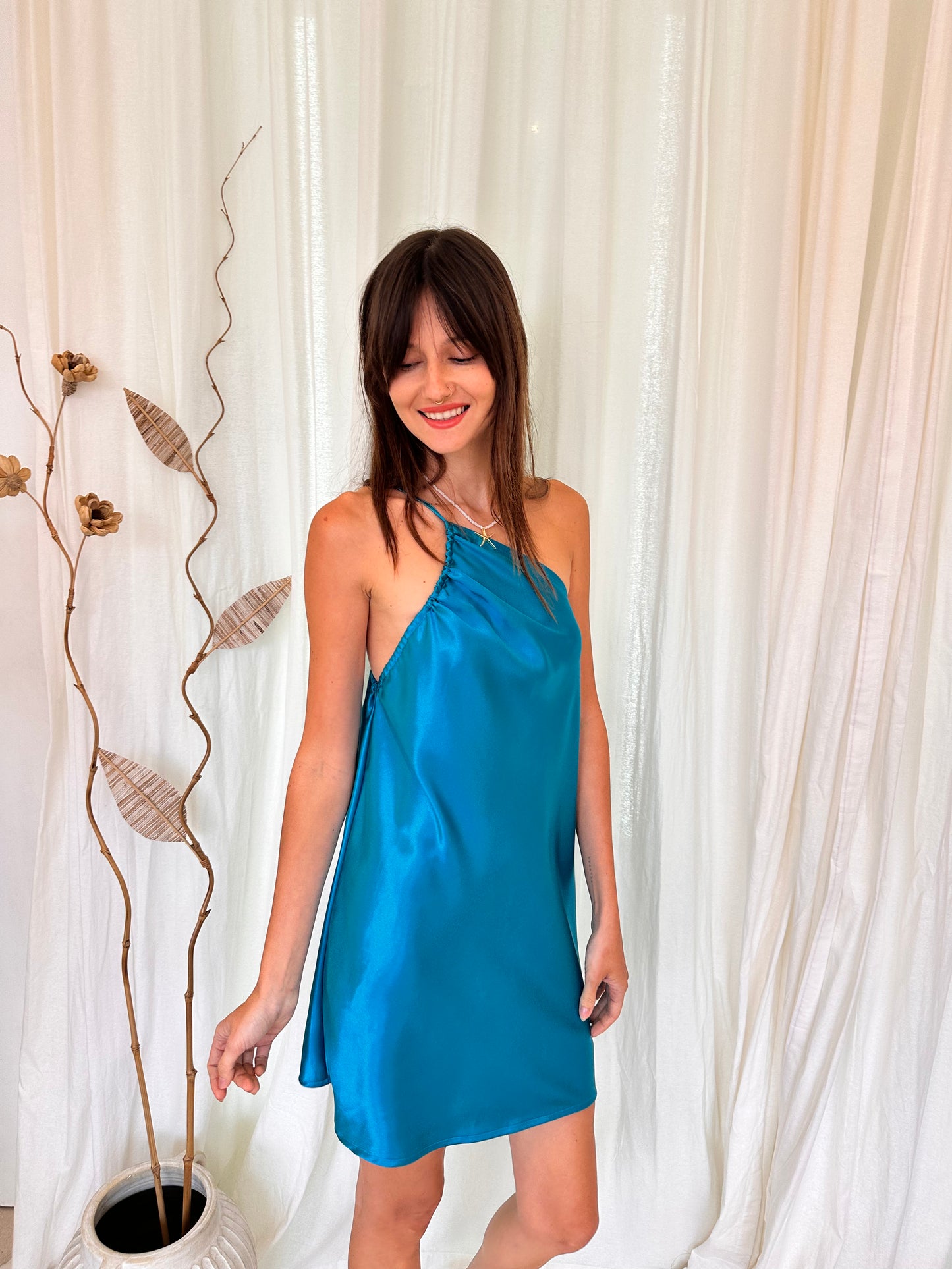 Cali Silky Multiway Dress in Red