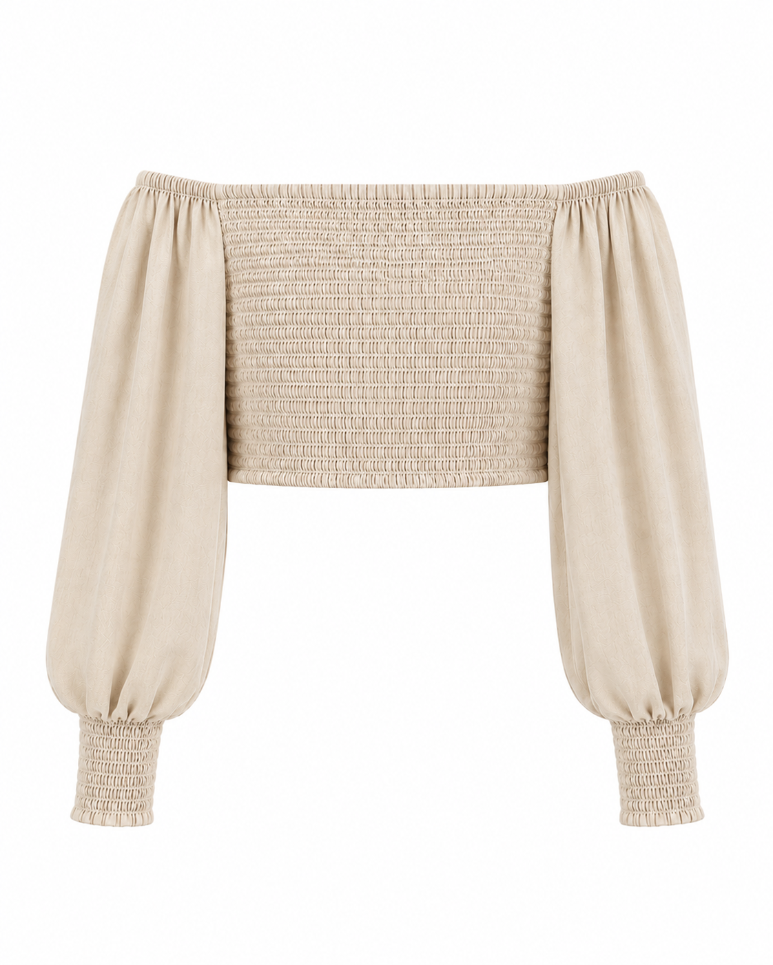 Sabrina Linen Top in Nude
