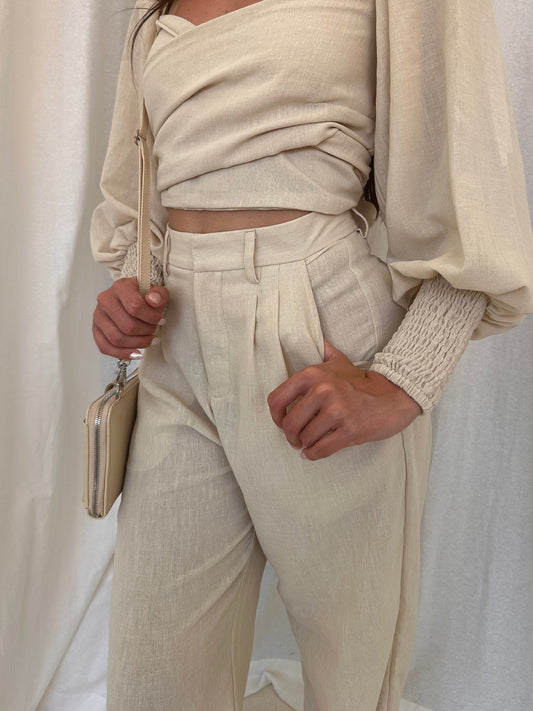 Patrice Pants in Beige