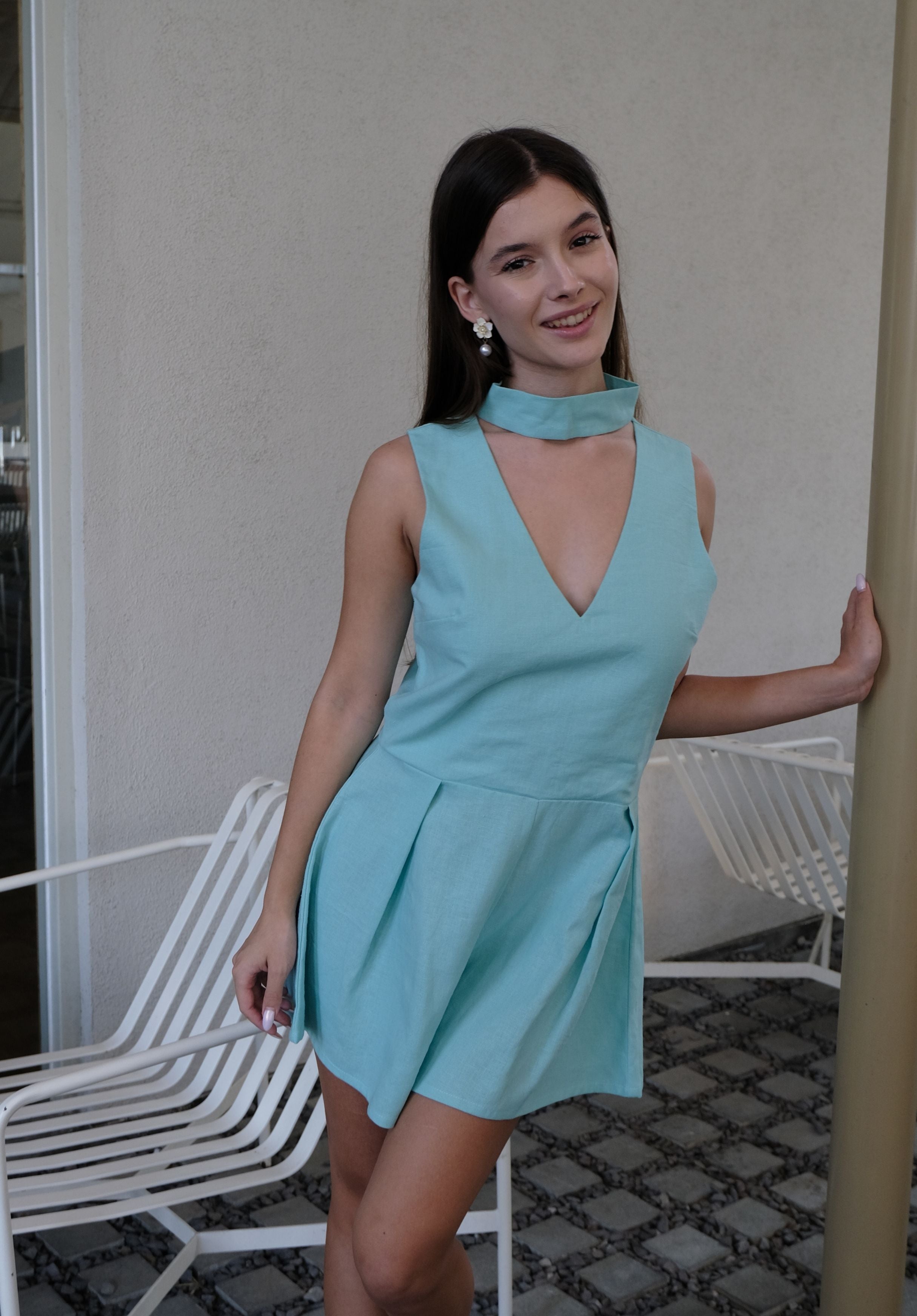Greta Linen Playsuit-5
