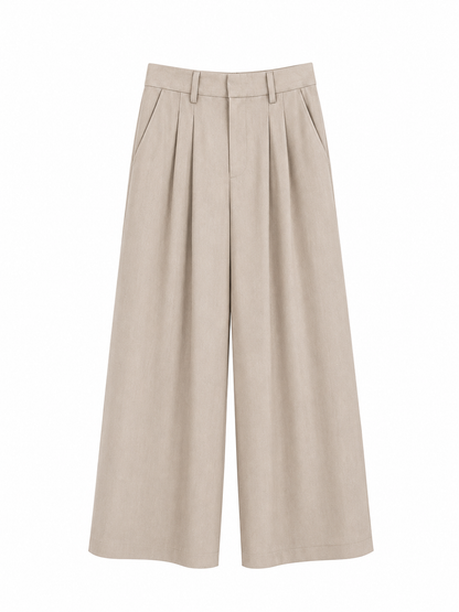 Patricia Linen Pants in Nude