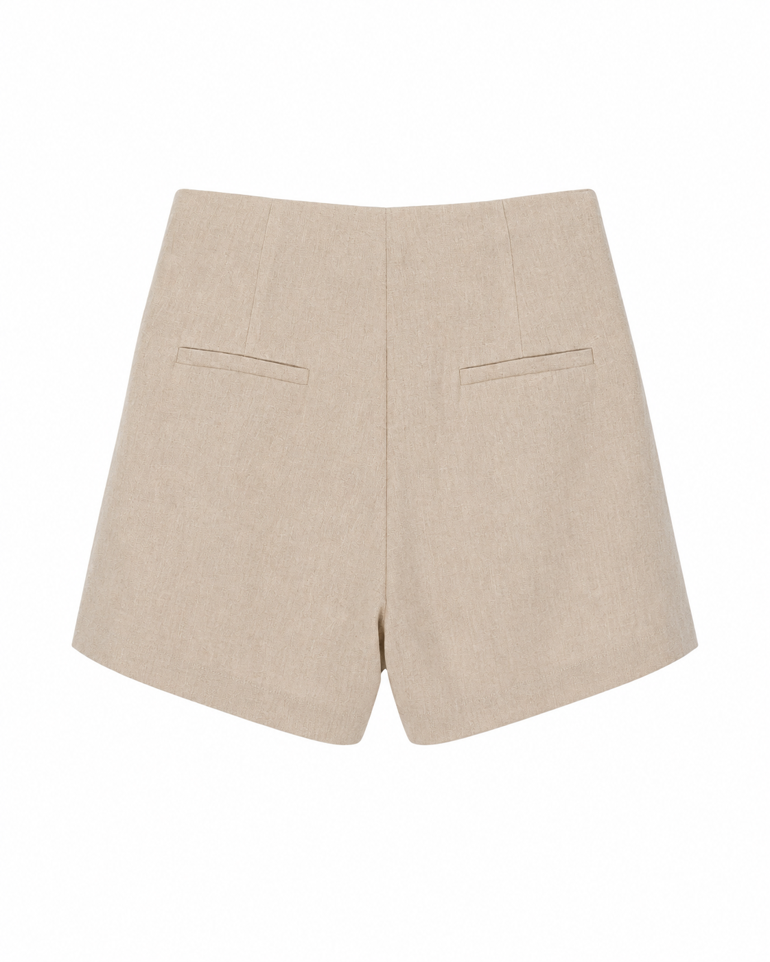 Palma Linen Skort in Nude-2