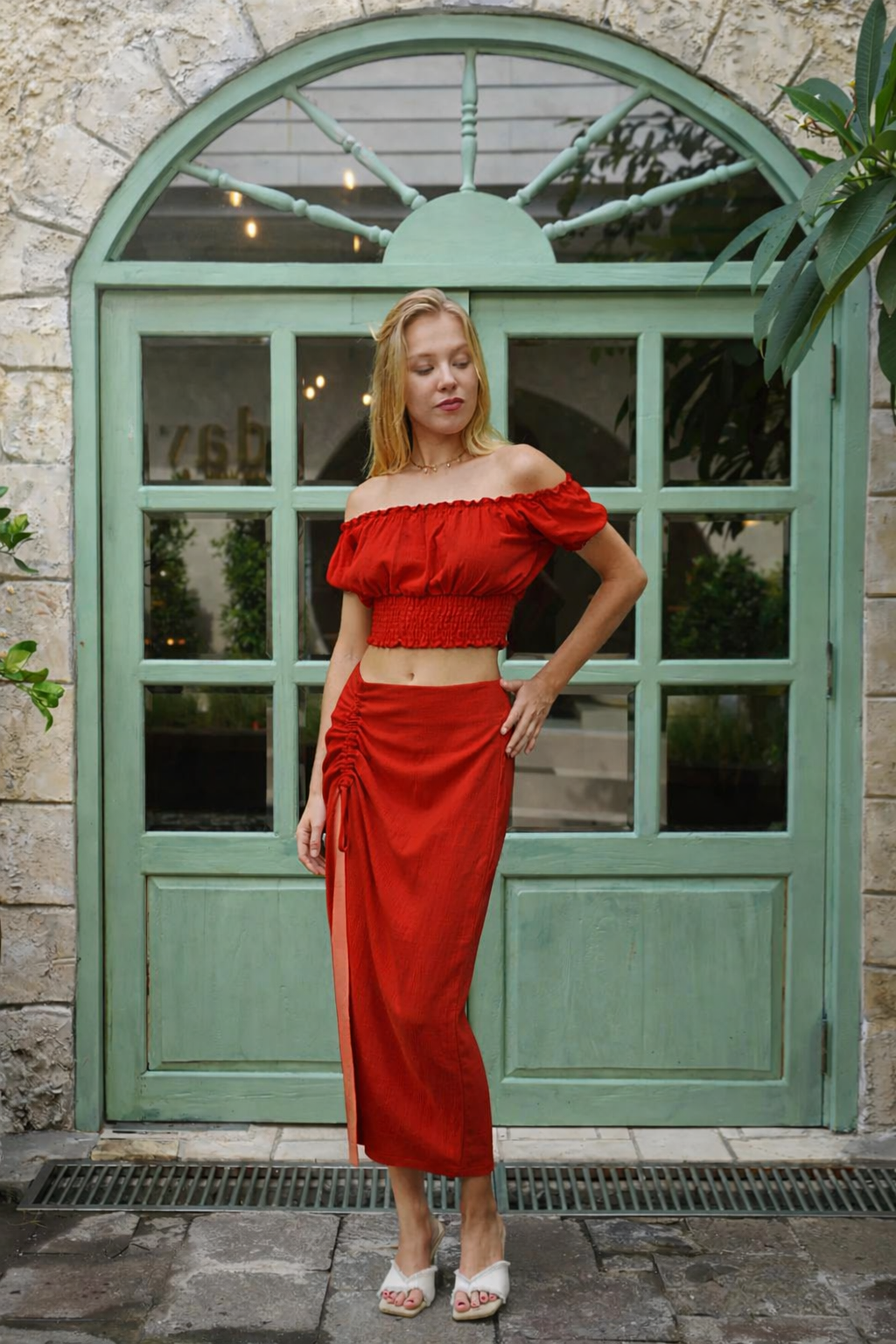 Siesta Skirt in Red