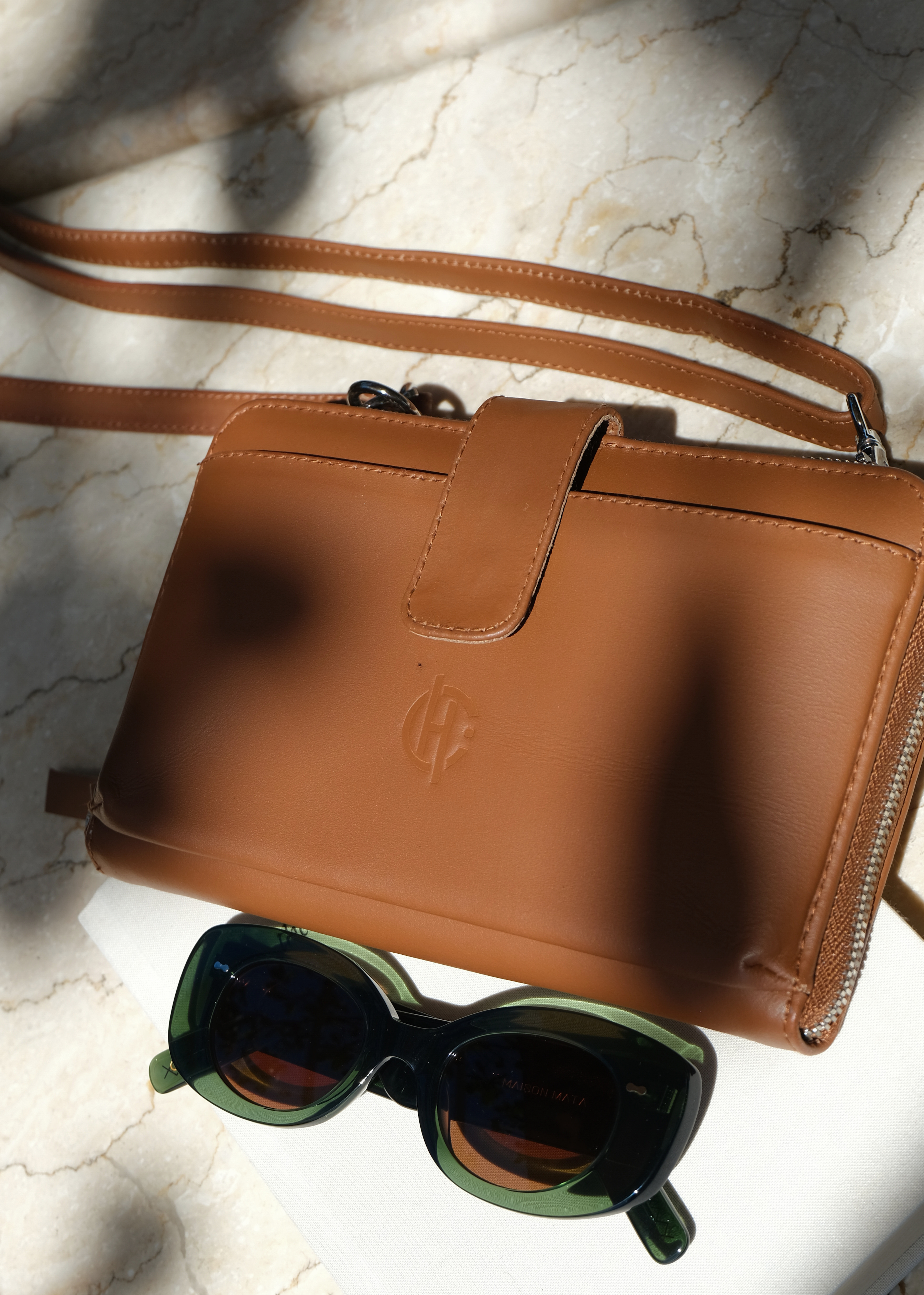 Geneva Wallet Sling in Brown-12