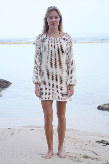 Anna Crochet Mini Dress