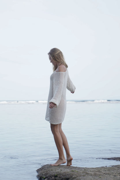 Anna Crochet Mini Dress