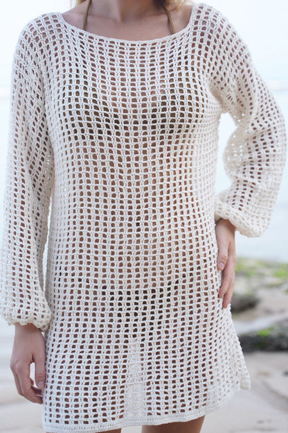 Anna Crochet Mini Dress