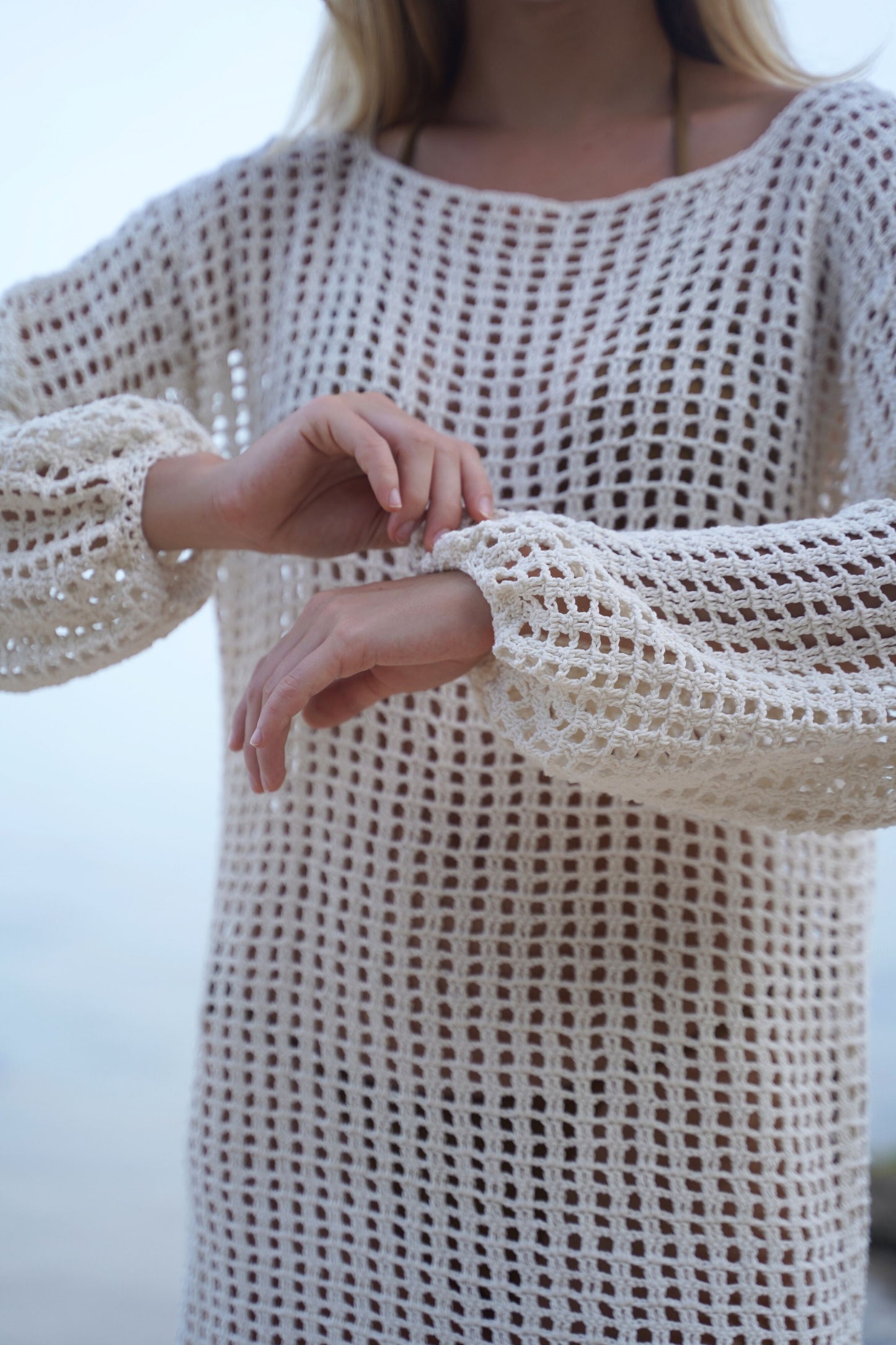 Anna Crochet Mini Dress