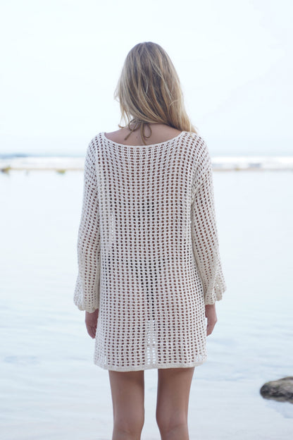 Anna Crochet Mini Dress