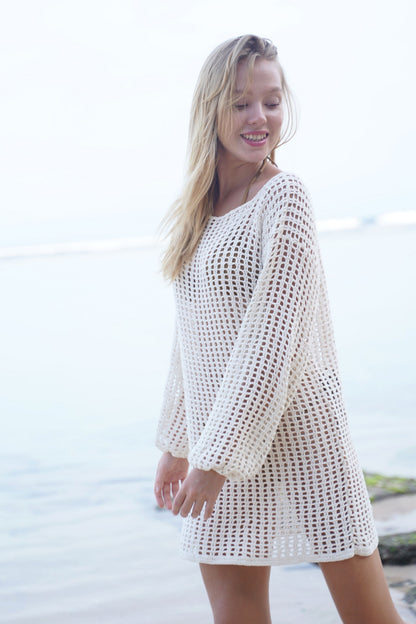 Anna Crochet Mini Dress