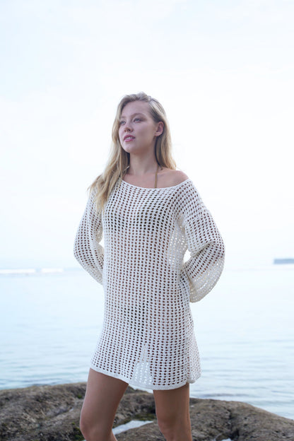 Anna Crochet Mini Dress