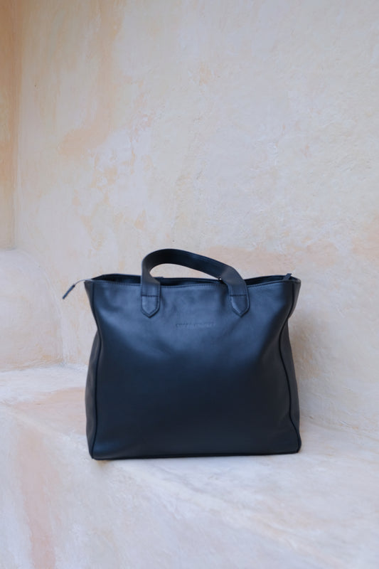 Caba Leather Travel Tote Bag