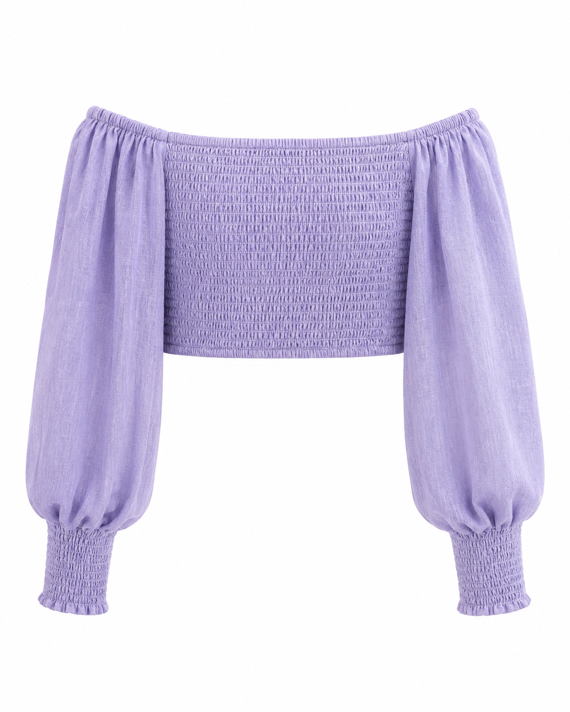 Sabrina Linen Top in Lilac