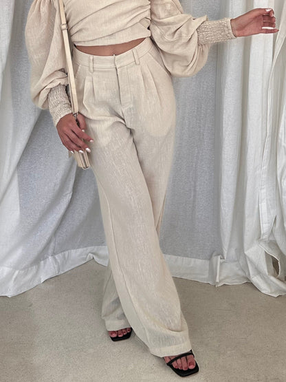 Patrice Pants in Beige