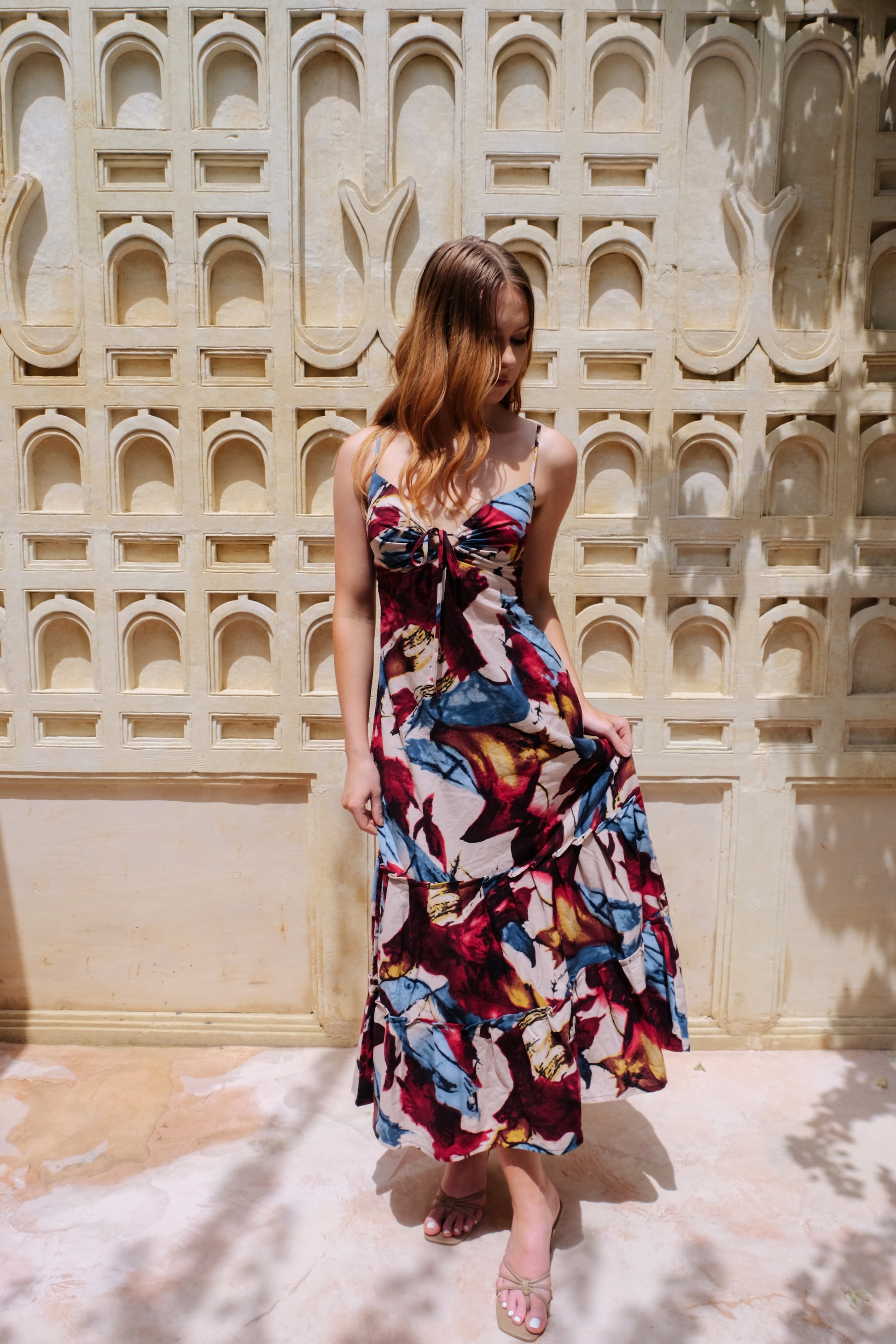 Flores Dress in Blue
