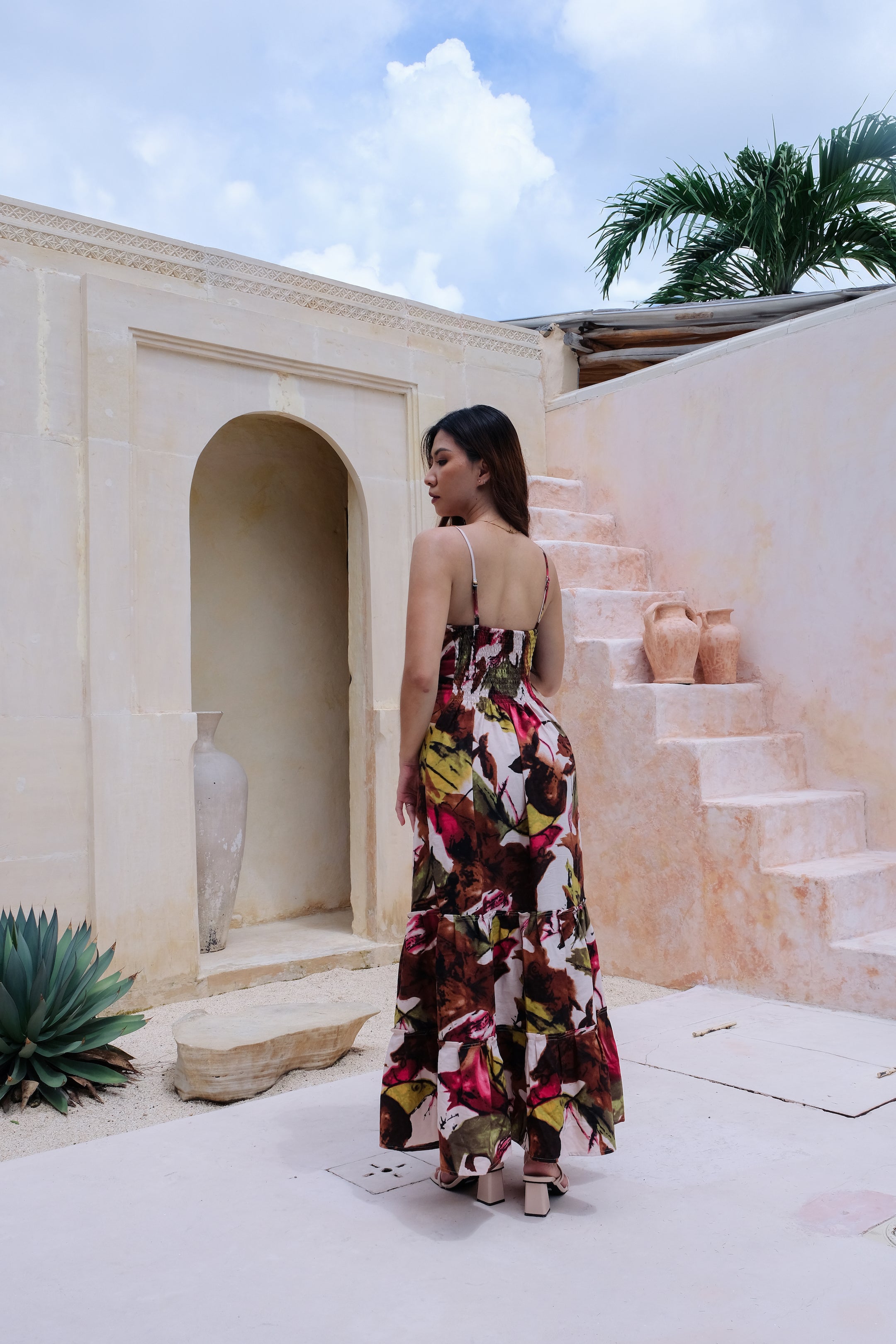 Flores Dress in Green