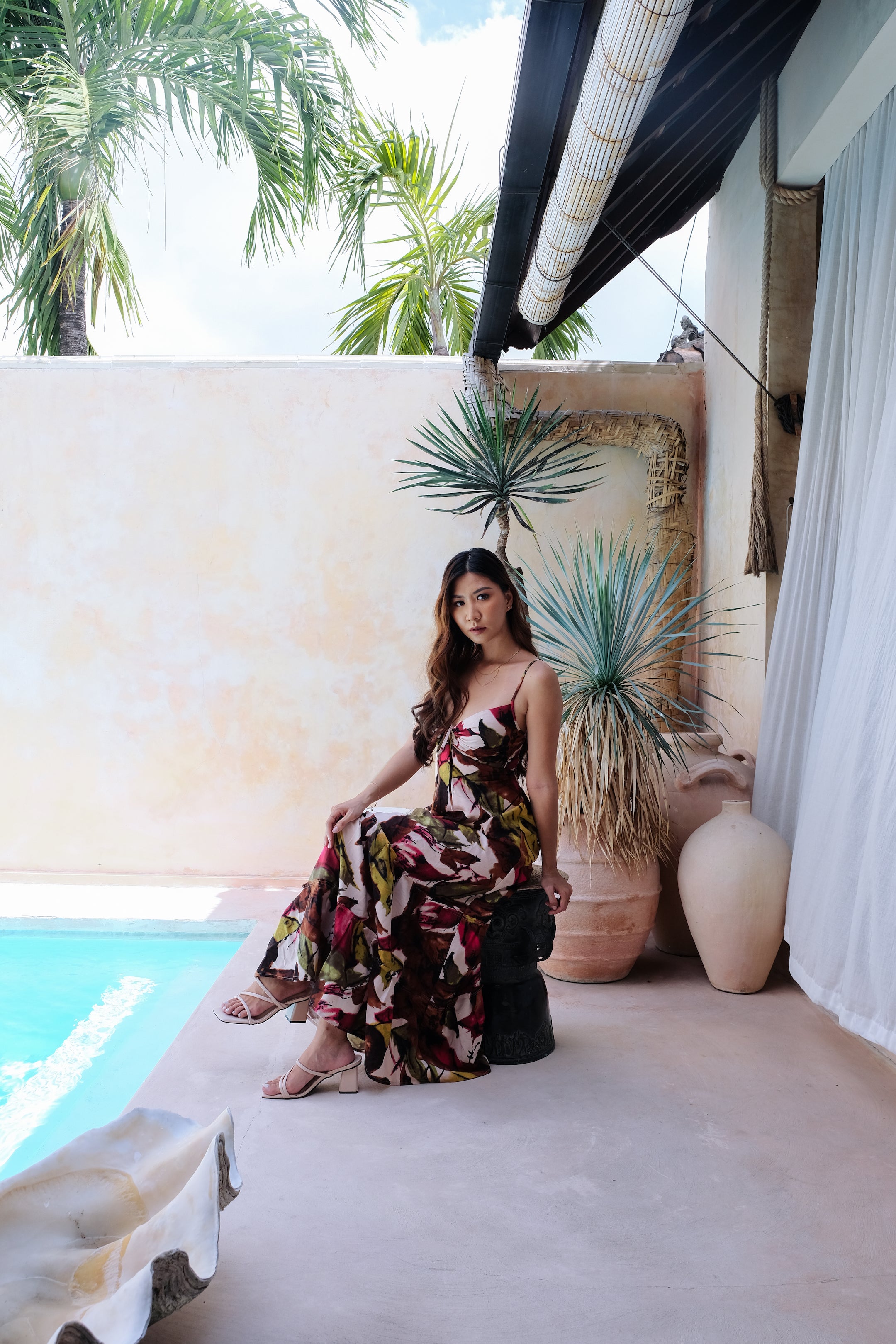 Flores Dress in Green