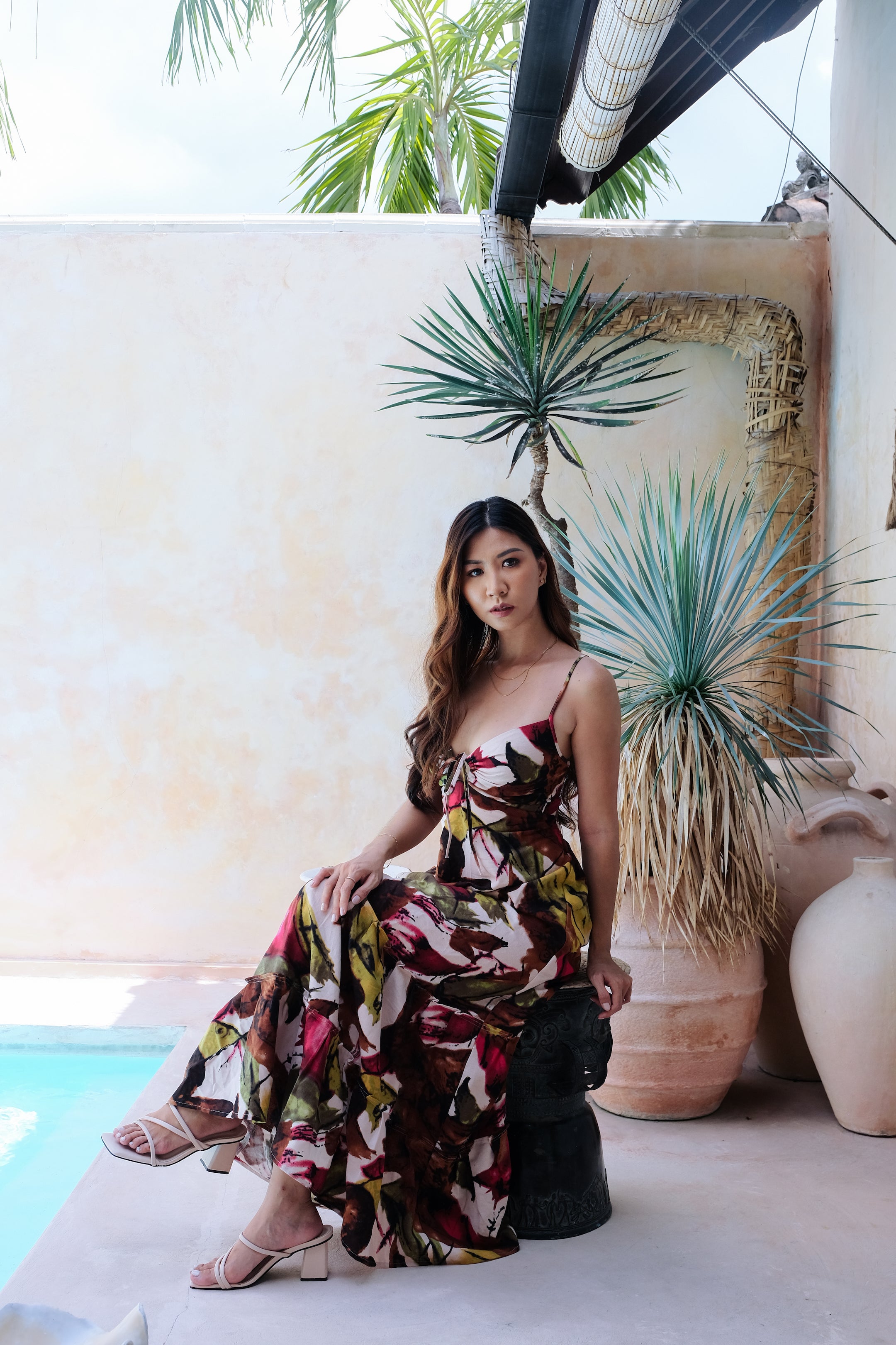 Flores Dress in Green