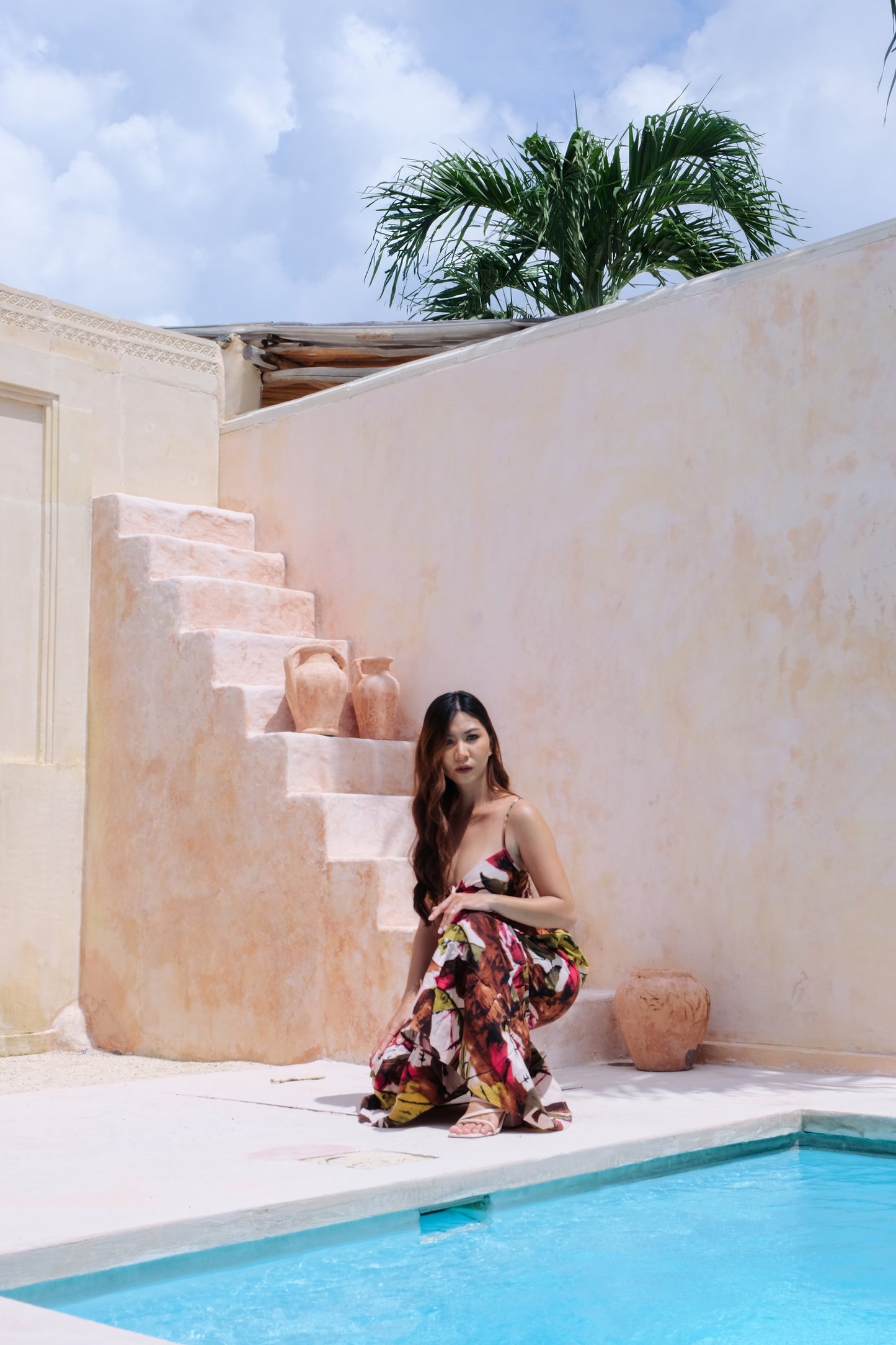 Flores Dress in Green