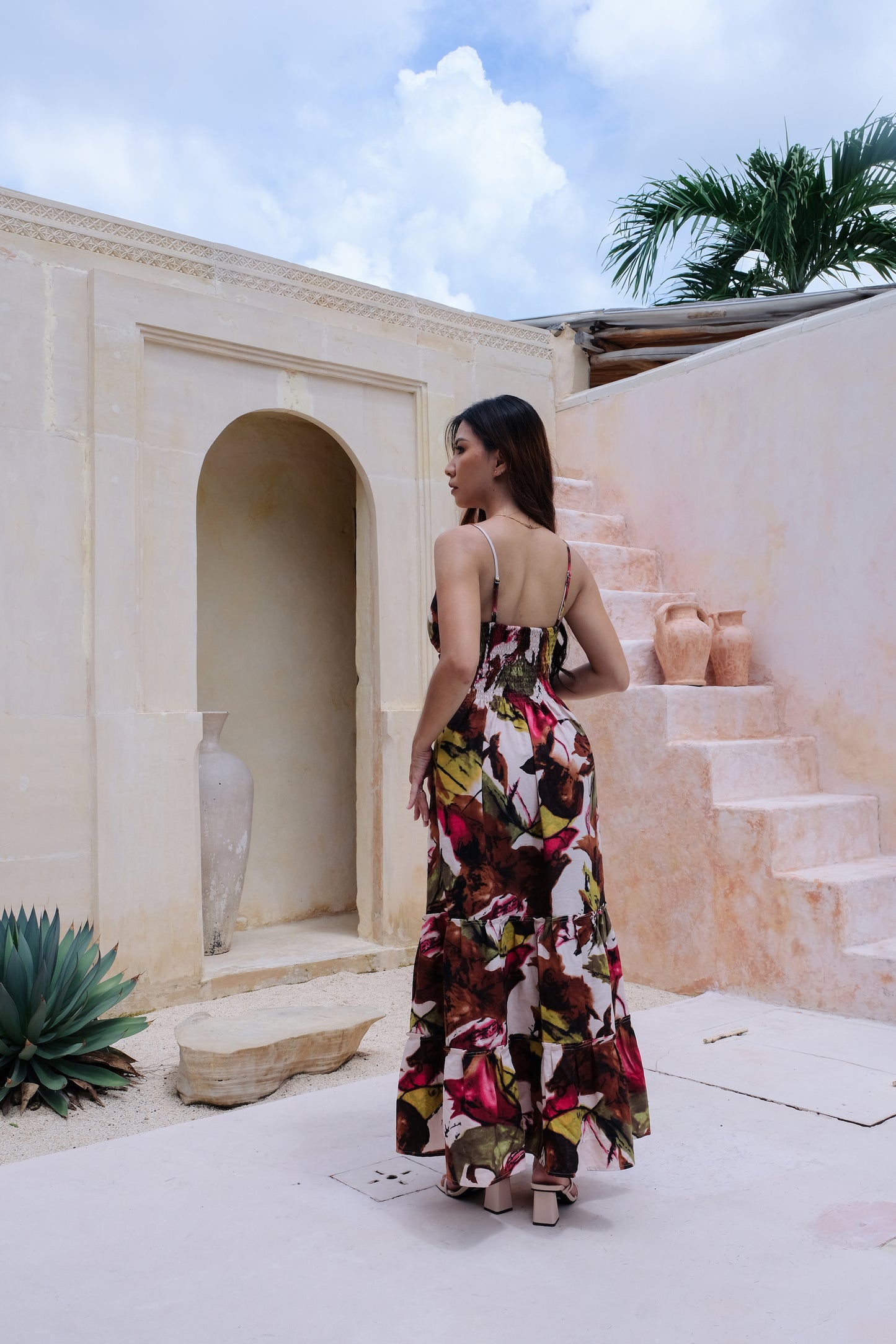 Flores Dress in Green
