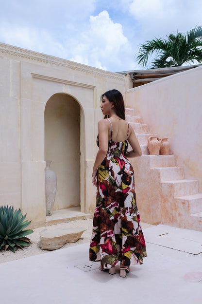 Flores Dress in Green
