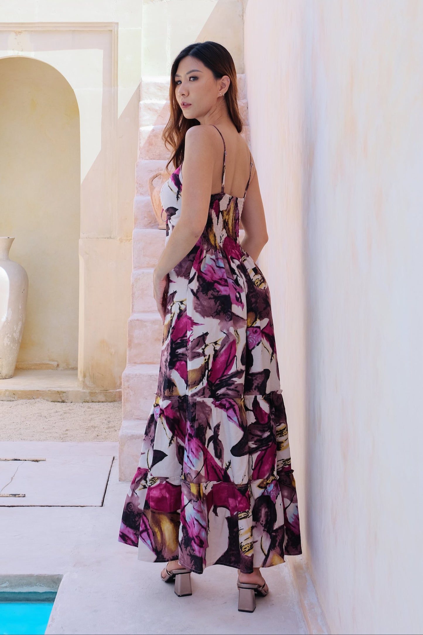 Flores Dress in Pink