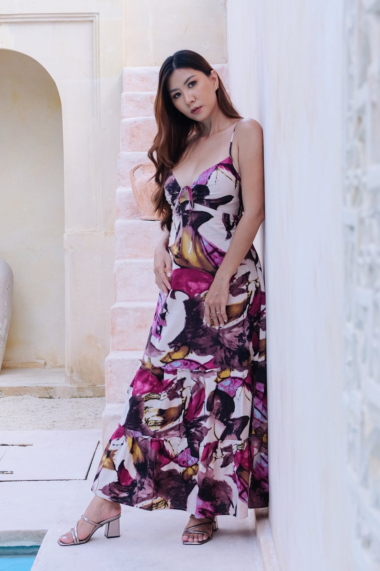 Flores Dress in Pink