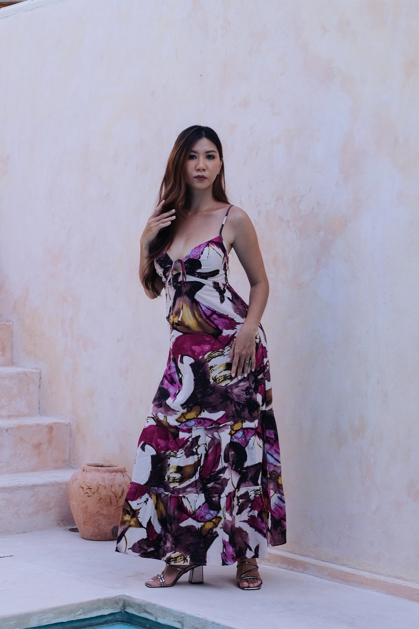 Flores Dress in Pink