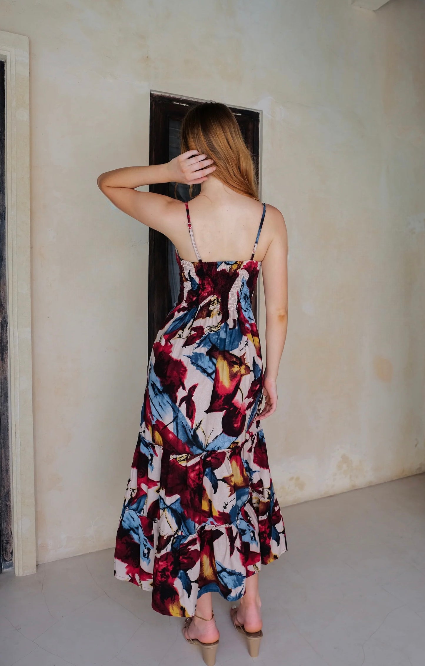 Flores Dress in Blue