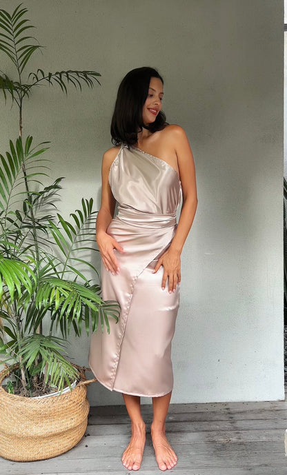 Cali Silky Multiway Dress