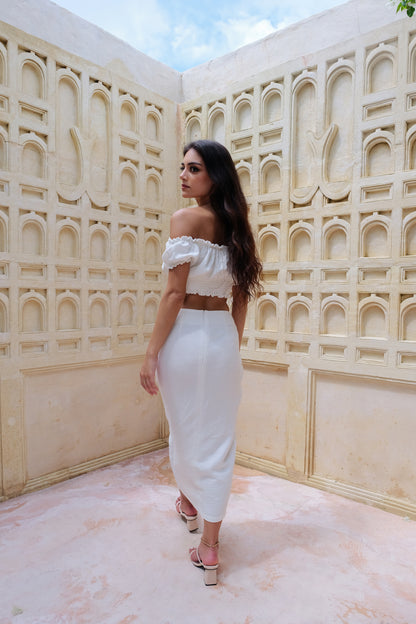 Siesta Skirt in White