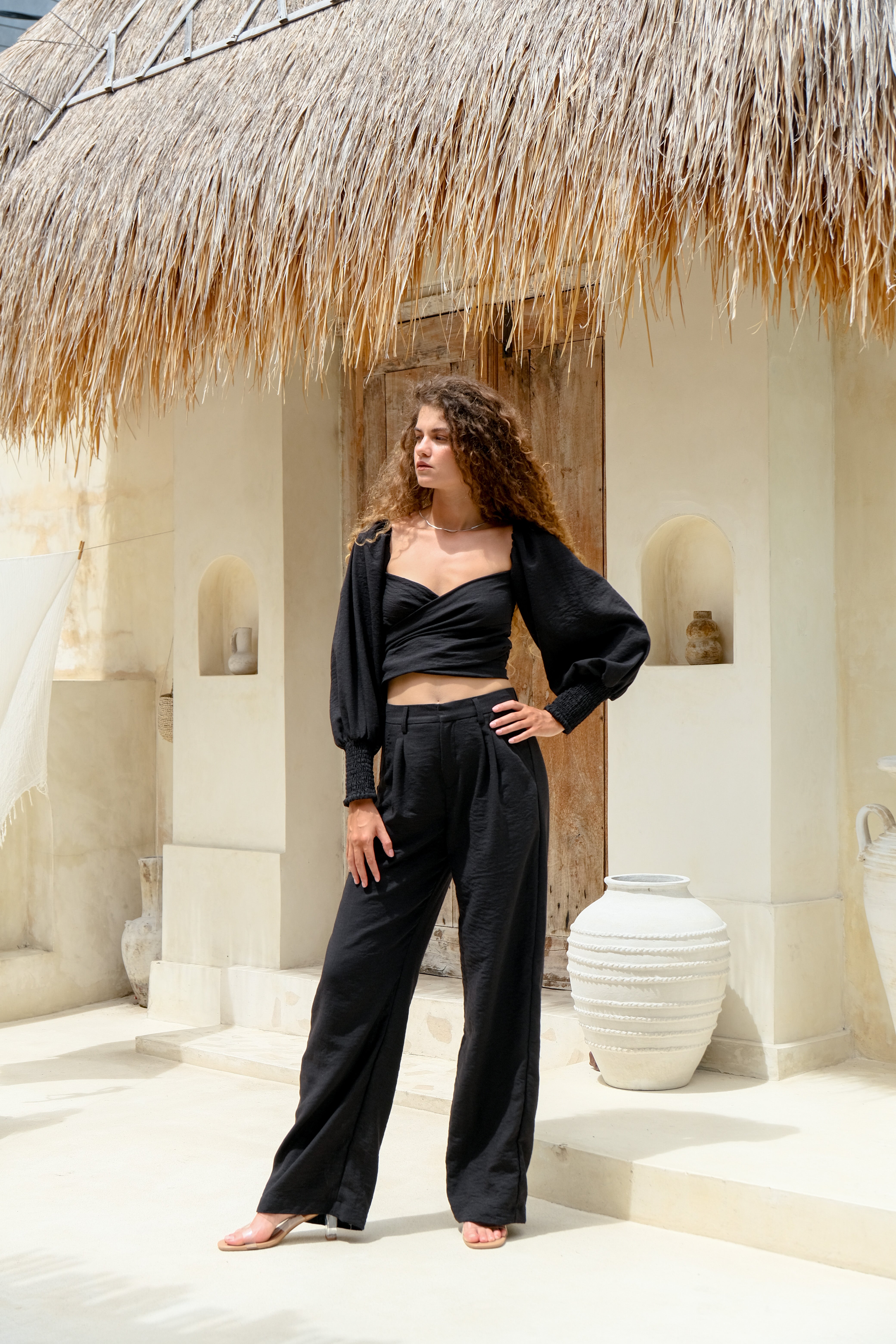 Fiesta Multiway Top in Black-7