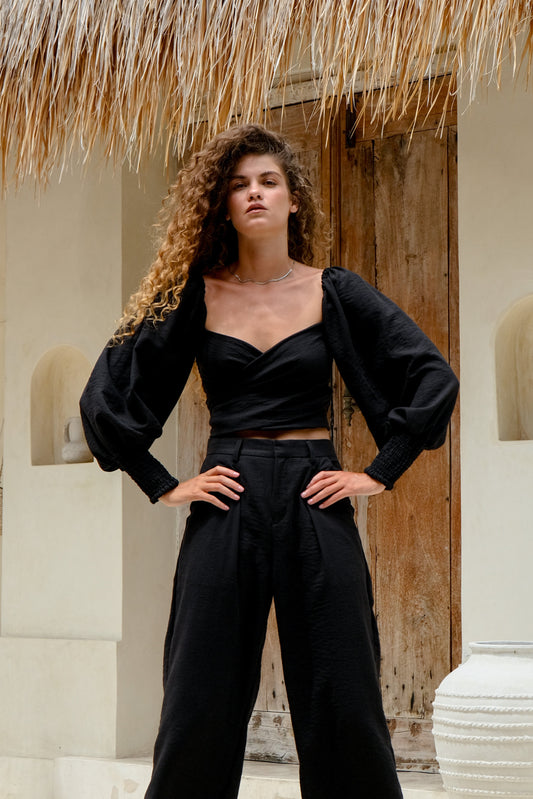 Fiesta Top in Black