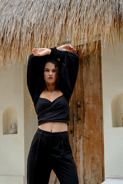 Fiesta Multiway Top in Black