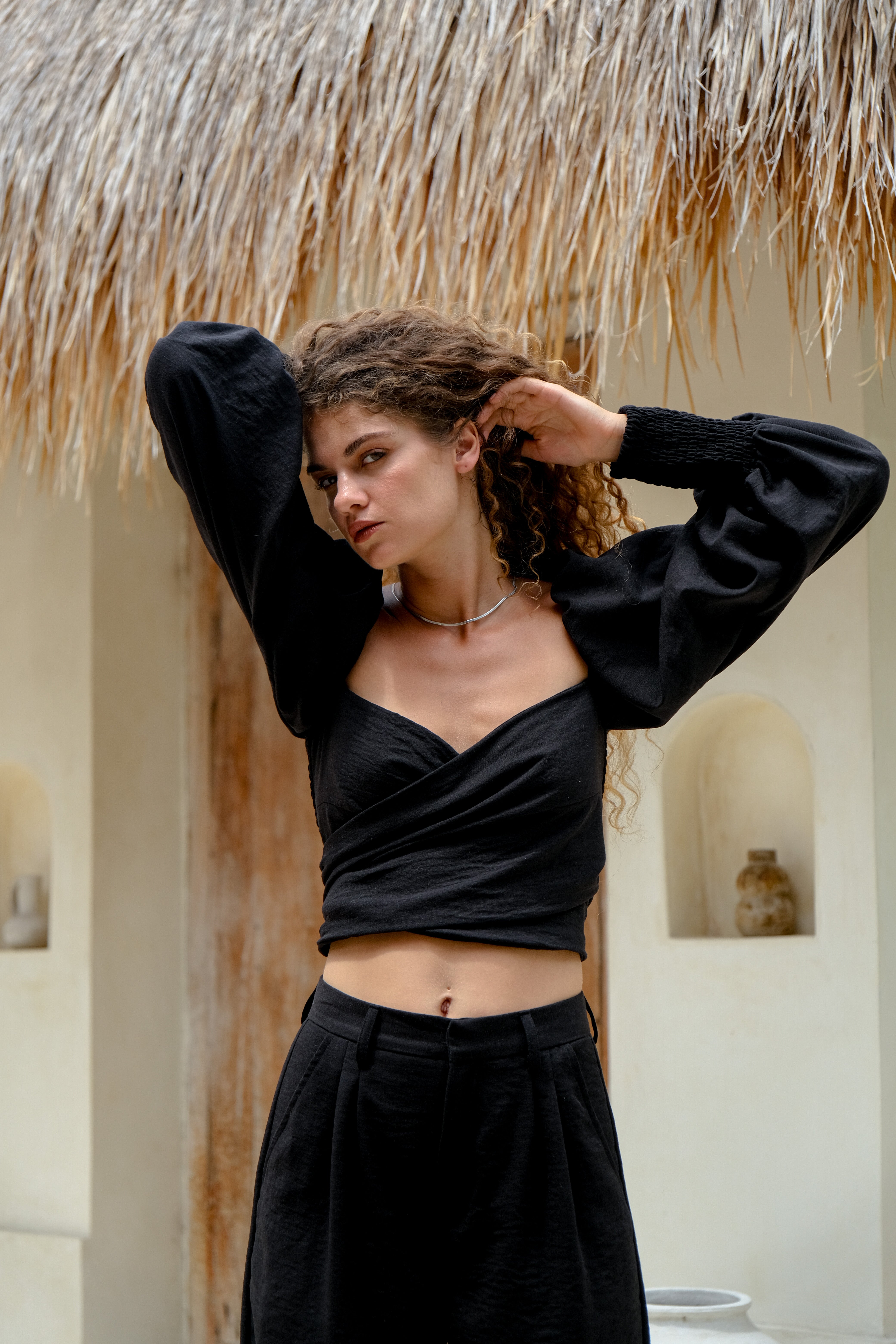 Fiesta Multiway Top in Black-4