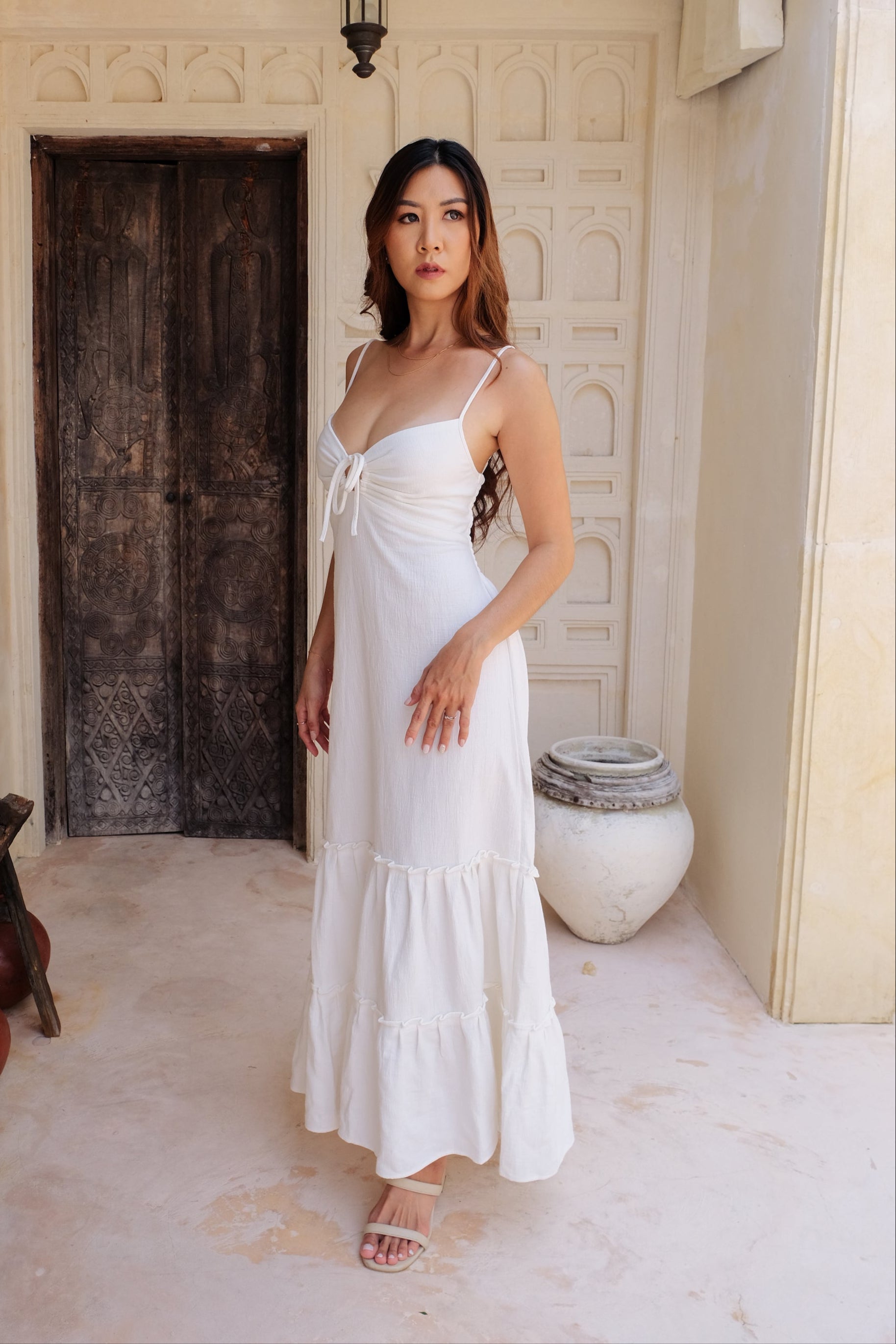 Victoria Dress in White