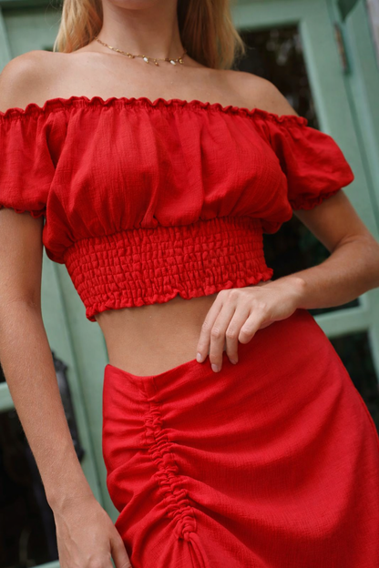Bianca Top in Red