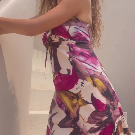 Flores dress pink