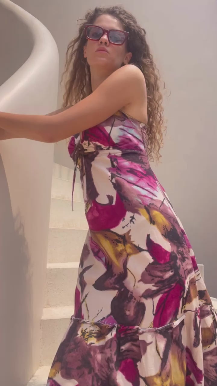 Flores dress pink